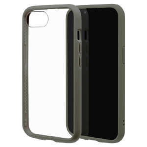ラスタバナナ iphone17e/16e用 flexguard ﾊｲﾌﾞﾘｯﾄﾞｹｰｽ tpu×pc グレー×クリア 8666IP5EHPGRY-イメージ1
