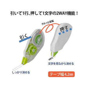 プラス ホワイパープッシュプル 4.2mm グリーン 3個 F081106-49964/WH7043P-イメージ3