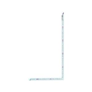 トラスコ中山 JISシルバー曲尺同厚サイズ50cm 長辺520mm／短辺260mm151.4cm表示同厚両面 FC965JV-4150830-イメージ1
