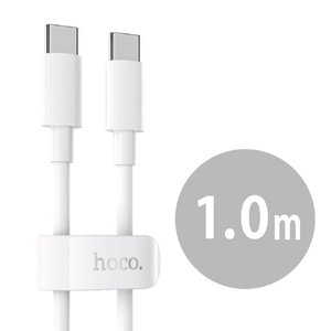 JTT 100W PD対応ケーブル(1m) hoco ホワイト X51-100TC10-WH-イメージ1