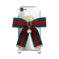 dreamplus iPhone SE(第3世代)/SE(第2世代)/8/7用Mirror Ribbon Case グリーン/レッド DP12497I8