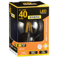 オーム電機 LED電球 E26口金 全光束400lm(3．0W フィラメントタイプ・ボール形) 電球色相当 LDG3L/D C6