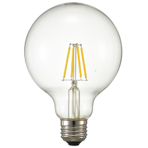 オーム電機 LED電球 E26口金 全光束400lm(3．0W フィラメントタイプ・ボール形) 電球色相当 LDG3L/D C6-イメージ2