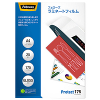 FELLOWES ラミネートフィルム A4サイズ 175ミクロン 光沢 厚口 25枚入り 5849701