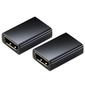 エレコム HDMI延長アダプター(タイプA-タイプA) スリムタイプ 2個入り ブラック AD-HDAASS02BK