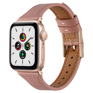 GAACAL Apple Watch Series 1-9/SE1-2 [38/40/41mm]用「きれいめアッシュ」PUレザーバンド アッシュローズ W00264ARA-イメージ1