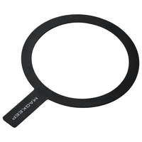 エレコム MAGKEEPマグネットリングステッカー ブラック AMS-MAGST4BK