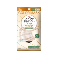 興和 三次元メイクがおちにくいマスク カラー シャンパンベージュ 5枚 FC903SU