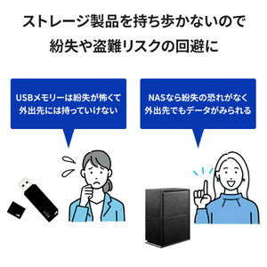 I・Oデータ SOHO 法人向け2ドライブNAS(8TB) LAN DISK for SOHO HDL2-TA8SOHO-イメージ5
