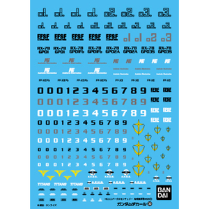 バンダイスピリッツ ガンダムデカール GD30 HGUC 汎用-地球連邦軍MS用(1) GD030HGUCﾊﾝﾖｳｱﾅﾊｲﾑMSﾖｳN-イメージ1