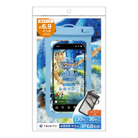 トリニティ [AQUA Shield] スマートフォン用防水ケース ブルー TR-WPC-DL-BL
