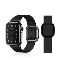 VPG Apple Watch用本革モダンバックルバンド(38-40mm) ブラック AW-LEM01BK