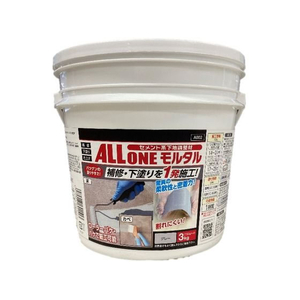 アサヒペン オールワンモルタル 3kg グレー FC832PJ-イメージ1