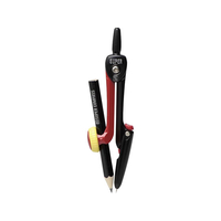 ソニック スーパーコンパス はりinパス 鉛筆用 赤 F892409-SK-654-R