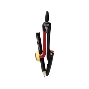 ソニック スーパーコンパス はりinパス 鉛筆用 赤 F892409-SK-654-R-イメージ1