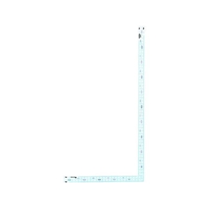 トラスコ中山 JISシルバー曲尺厚手広幅サイズ50cm 長辺520mm／短辺260mm202mm表示厚手広巾両面 FC966JV-4150856-イメージ1