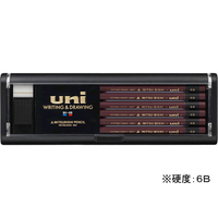 三菱鉛筆 鉛筆ユニ 6B 12本 6B1ダース(12本) F053836-U6B