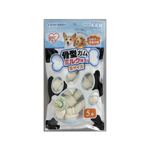 アイリスオーヤマ 骨型ガムミルク味S 5本入 FC15098-P-MG-5S-イメージ1