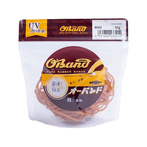 共和 輪ゴム オーバンド 透明袋 #660 アメ 50g FC908SZ-GSA-N-029-イメージ1