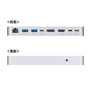 サンワサプライ USB Type-Cドッキングステーション(マグネットタイプ) USB-CVDK9-イメージ3