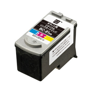 エコリカ インクカートリッジ カラー ECI-C91C-V-イメージ1