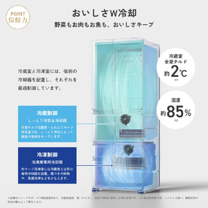 ハイセンス 501L 6ドア冷蔵庫 サテンブラック HR-FH50S-K-イメージ7