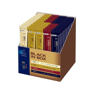 味の素ＡＧＦ F/ちょっと贅沢な珈琲店 ブラックインBOX 焙煎アソート 50本 FCB6546-イメージ1
