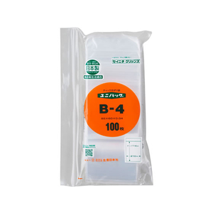 生産日本社（セイニチ） ユニパック(R) 85× 60×0.04mm 100枚入 FCV4380-B-4-イメージ1