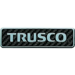 トラスコ中山 超耐候性軟質エンブレム TRUSCOロゴ文字のみ エンボス加工 34.8107.21クロムメッキ調 FC807FZ-2075888-イメージ1