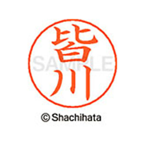 シヤチハタ ネームペン用ネーム シルバー 既製 皆川 FC47826-X-GPS-2459-イメージ1