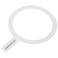 エレコム MAGKEEPマグネットリングステッカー ホワイト AMS-MAGST4WH