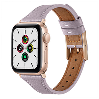 GAACAL Apple Watch Series 1-9/SE1-2 [38/40/41mm]用「きれいめアッシュ」PUレザーバンド パープル W00264MA