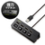 エレコム 機能主義USBスイッチ付きハブ(100cm・4ポート) U2H-TZS428BXシリーズ ブラック U2H-TZS428BXBK-イメージ2