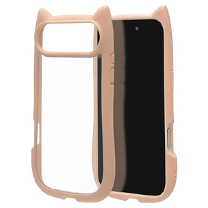 ラスタバナナ iPhone Air用MIMI 猫耳ケース TPU×PC スモーキーピンク 9076IP5CHPSPK-イメージ1