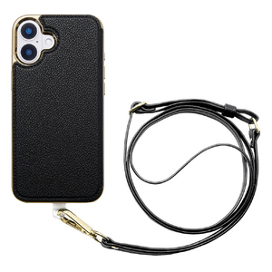 ユニケース iPhone 16 Plus用Cross Body Case Duo ブラック UNI-CSIP24L-2CBBK-イメージ1