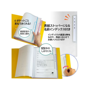 プラス 年組氏名 リフィール式クリアファイル A4 タテ入 クリアー FCP3062-84826/RE-201CF-イメージ5
