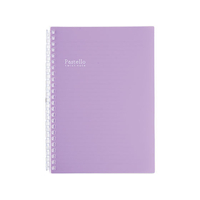 リヒトラブ Pastello ツイストノート A5 24穴 パープル FC09858-N1958-10