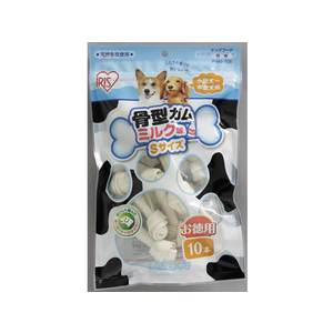 アイリスオーヤマ 骨型ガムミルク味S 10本入 FC15099-P-MG-10S-イメージ1
