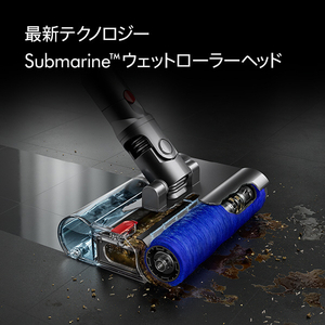 ダイソン サイクロン式コードレススティッククリーナー Dyson V12s Detect Slim Submarine イエロー/アイアン/ニッケル SV46SU-イメージ3