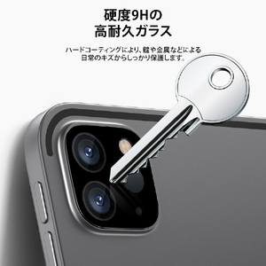 ESR iPad Pro 13/12．9/11インチカメラ専用強化ガラスフィルム 2枚入り ES28501-イメージ5