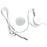 アルインコ ストレートコード 耳かけイヤフォン ホワイト EME-67W