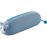 リヒトラブ SMART FIT プニラボ 寝ころびペンポーチ ハチワレネコ FC09806-A7781-4