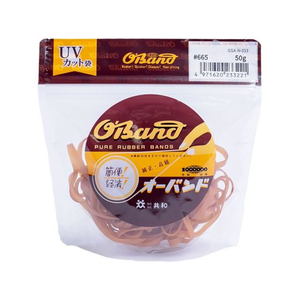 共和 輪ゴム オーバンド 透明袋 #665 アメ 50g FC910SZ-GSA-N-033-イメージ1