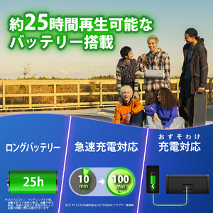SONY ワイヤレスポータブルスピーカー ブラック SRS-ULT50 B-イメージ6