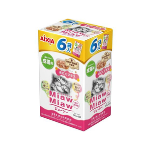 アイシア MiawMiaw ジューシー おにくプラス 60g×6袋 FCE964K-MJ6-5-イメージ1