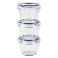 シービージャパン 耐熱ガラスミニ保存容器3P ラウンド ホワイト ﾀｲﾈﾂｶﾞﾗｽﾐﾆﾎｿﾞﾝﾖｳｷ3Pﾗｳﾝﾄﾞ