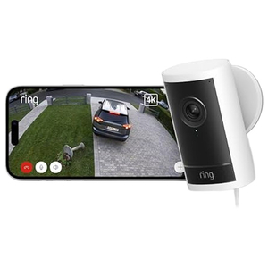 Amazon Outdoor Cam Pro Plug-in Ring ホワイト B0DDRJJH9X-イメージ1