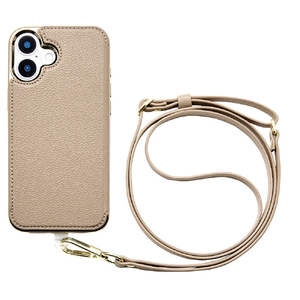 ユニケース iPhone 16 Plus用Cross Body Case Duo グレージュ UNI-CSIP24L-2CBGG-イメージ1