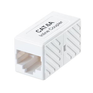 サンワサプライ RJ-45中継アダプタ(カテゴリ6A UTP) ホワイト ADT-EX-6AUTP-イメージ1
