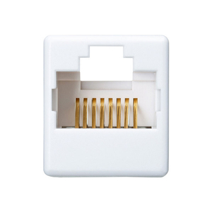 サンワサプライ RJ-45中継アダプタ(カテゴリ6A UTP) ホワイト ADT-EX-6AUTP-イメージ2